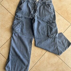 Women’s Casual Blue Cargo Pants